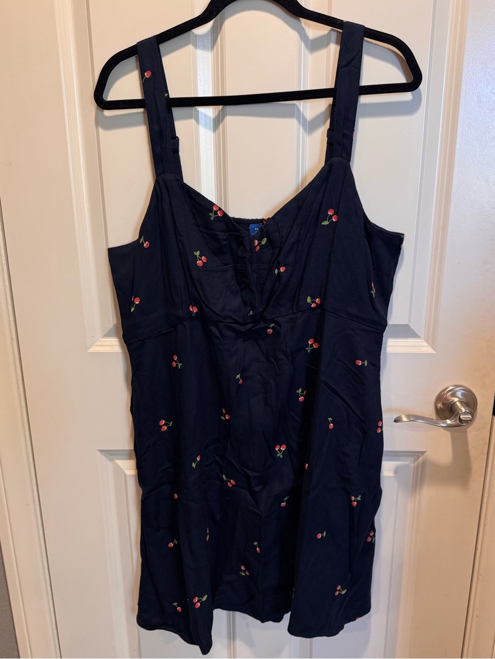 Old Navy Navy Mini Dress with Cherry Motif